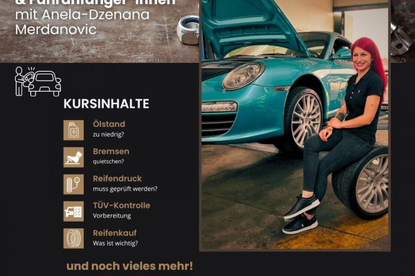 Bild zum Beitrag: NEUER KURS: KFZ-Wissen für Frauen und Fahranfänger*innen