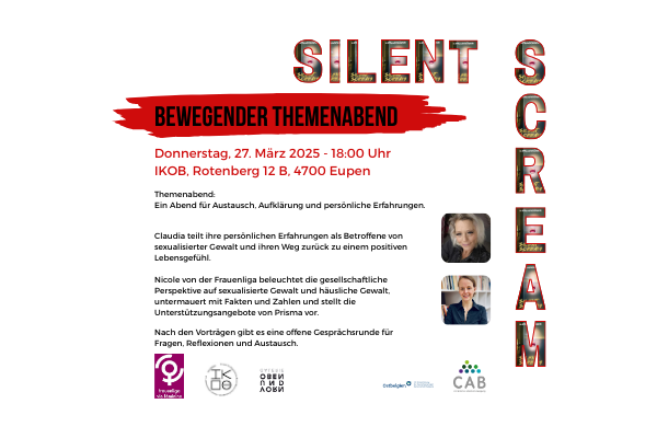 Bewegender Themenabend im Rahmen der Ausstellung Silent Scream