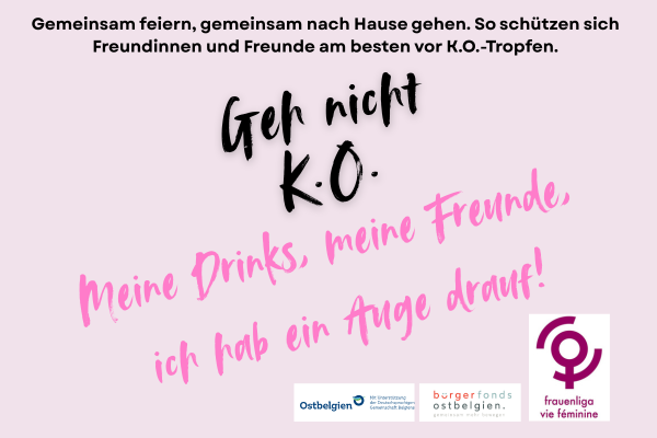 Geh nicht K.O. – Meine Drinks, meine Freunde, ich hab ein Auge drauf!