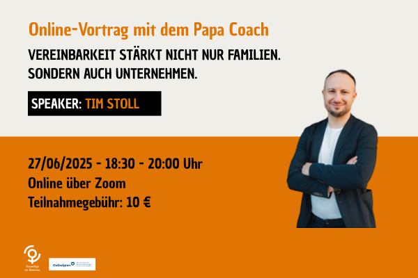 Online-Vortrag mit dem Papa Coach: Tim Stoll