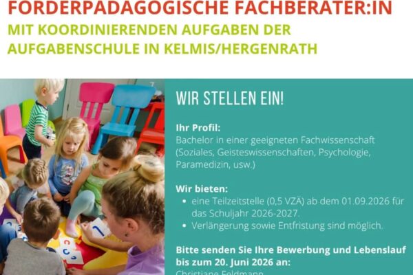 KoordinatorIn der Hausaufgabenschule (m/w/d) gesucht