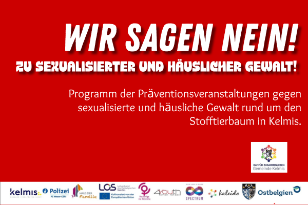 Wir sagen NEIN! Zu sexualisierter und häuslicher Gewalt!